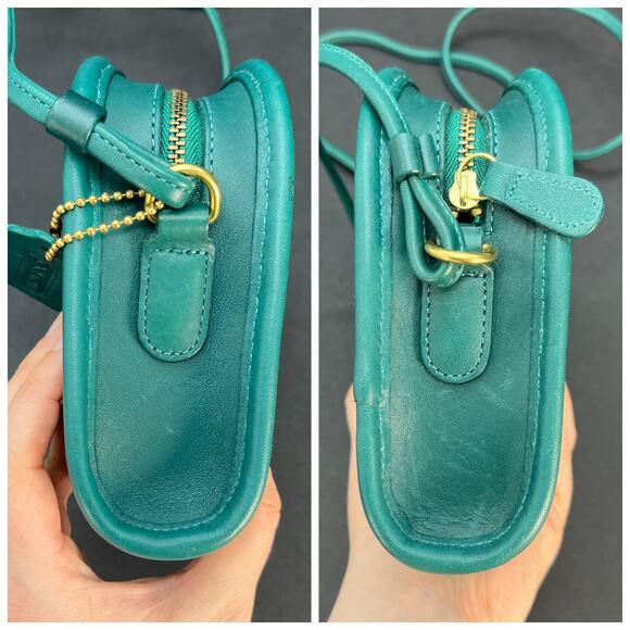 Vintage Coach Abbie Zip 9017 USA 1998 Jade - Picture 4 of 9